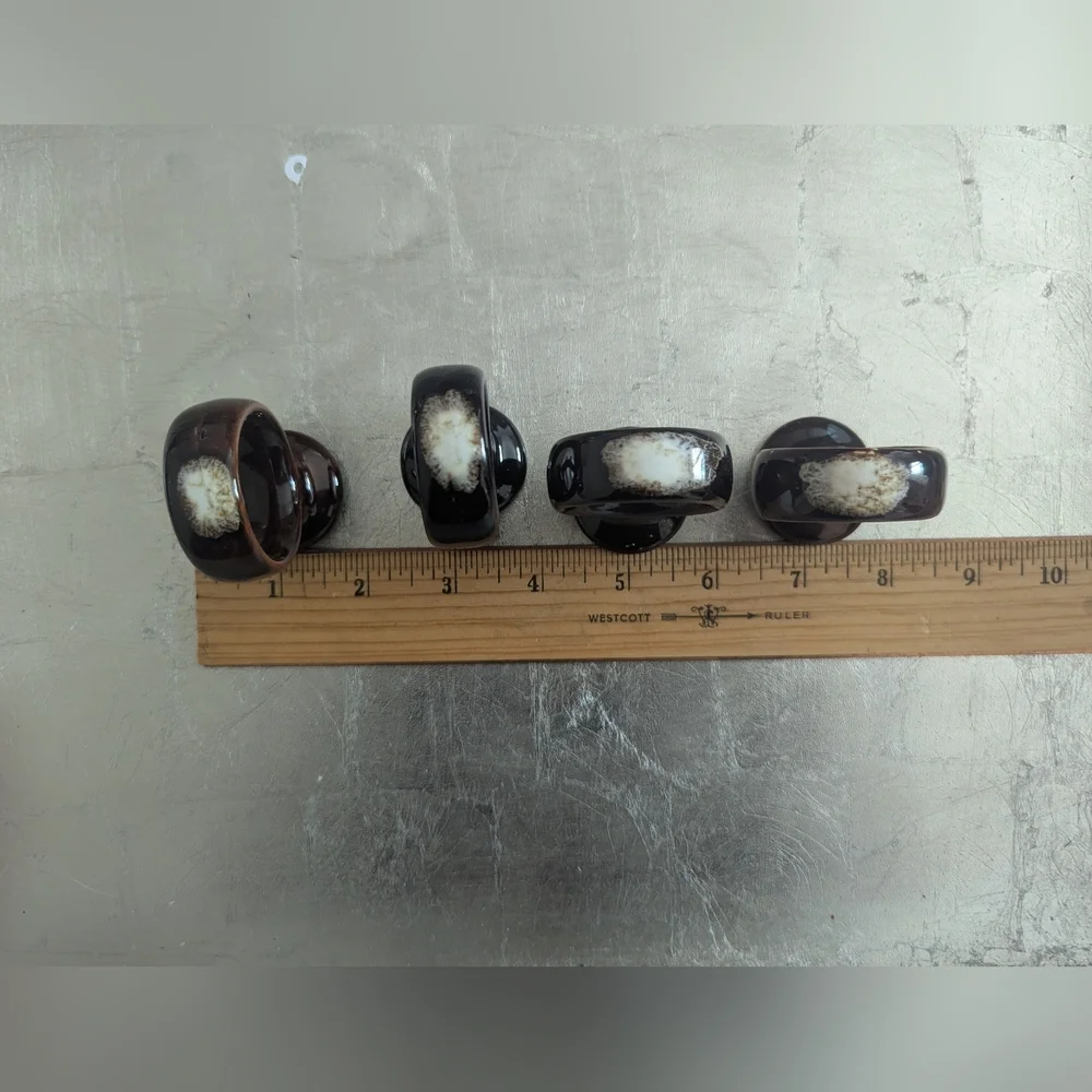 Pfaltzgraff Dark Brown Napkin Ring Set
